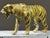 Vintage Folk Art Leather Wrapped Hand Painted Tiger For Sale - Image 4 of 8