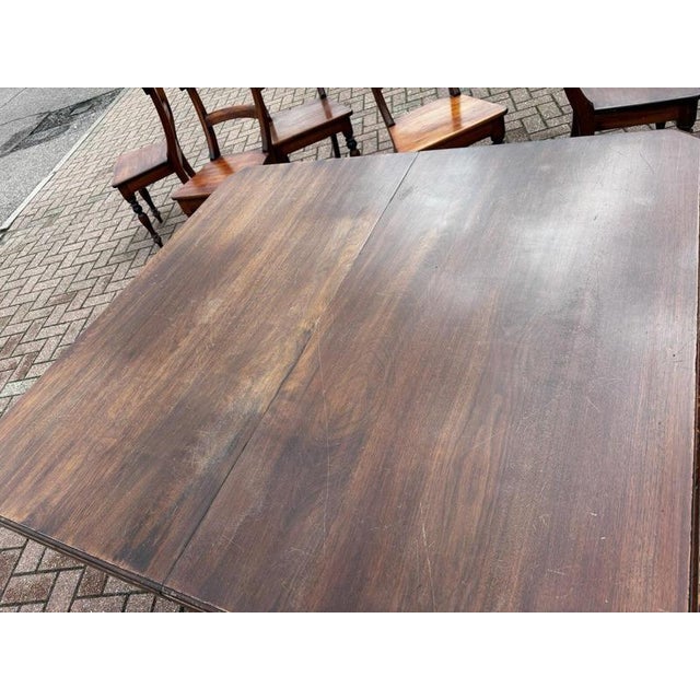 Extending Dining Table & 10 Chairs with 2 Leaves, Set of 11 For Sale - Image 17 of 18