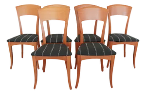 Vintage A. Sibau Italian Modern Dining Chairs (Set of 6)