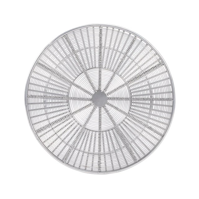 Silver Greeley Silver Metal Accent Table, Silver For Sale - Image 8 of 9