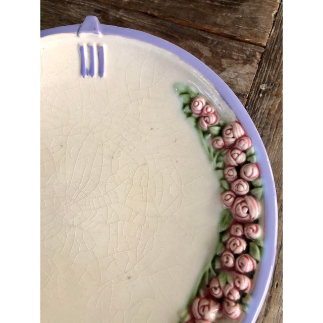 1920s Art Deco Eichwald Czechoslovakia Majolica Footed Cake/Pastry Stand For Sale - Image 4 of 10