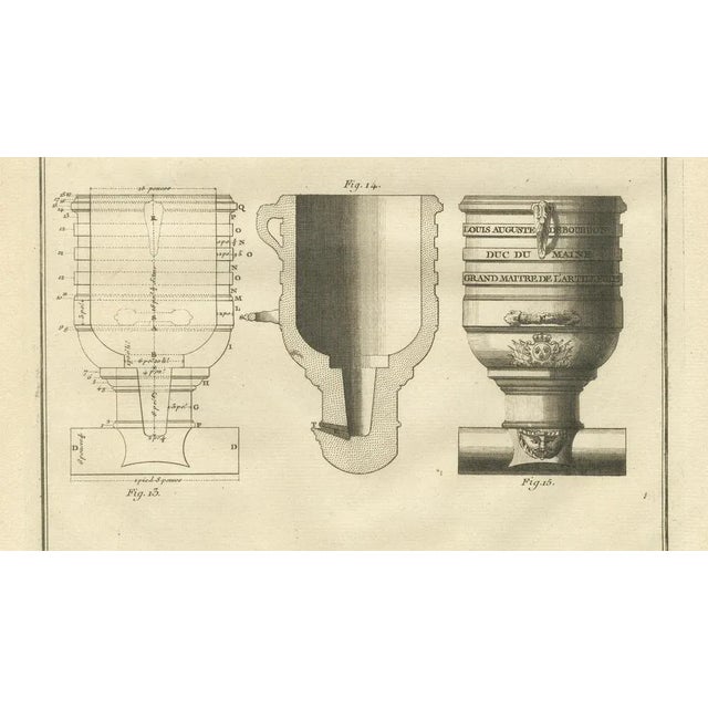 Diderot, Encyclopédie, Mortar and Howitzer, 18th Century, Engraving For Sale - Image 5 of 10