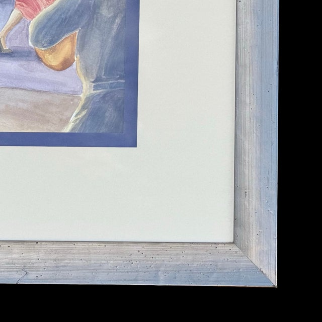 Vintage Texas Swing Dance Original Painting, Framed For Sale In San Diego - Image 6 of 6