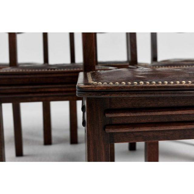 Animal Skin Dining Chairs by Etienne Kohlmann, France, 1930s, Set of 6 For Sale - Image 7 of 18