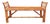 Vintage 54” Split Bamboo Hall Bench With Woven Cane Ends For Sale