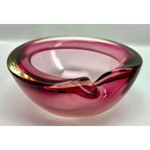 1960s Murano Glass Bowl attributed to Flavio Poli for Somerso, 1962 For Sale - Image 5 of 9