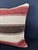 Contemporary Turkish Hemp Pillow Cushion Natural Beige Red Cushion Cover 20x20 For Sale - Image 3 of 4