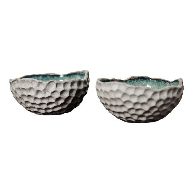 Vintage Ceramic Bowls, 2010s, Set of 2 For Sale