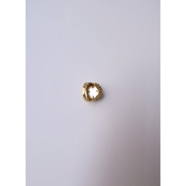 1970s Pearl and Gold Cocktail Ring For Sale - Image 14 of 15