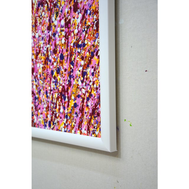 Modern Expression on Gold 23.Modern Original Hand Painting. For Sale - Image 3 of 10