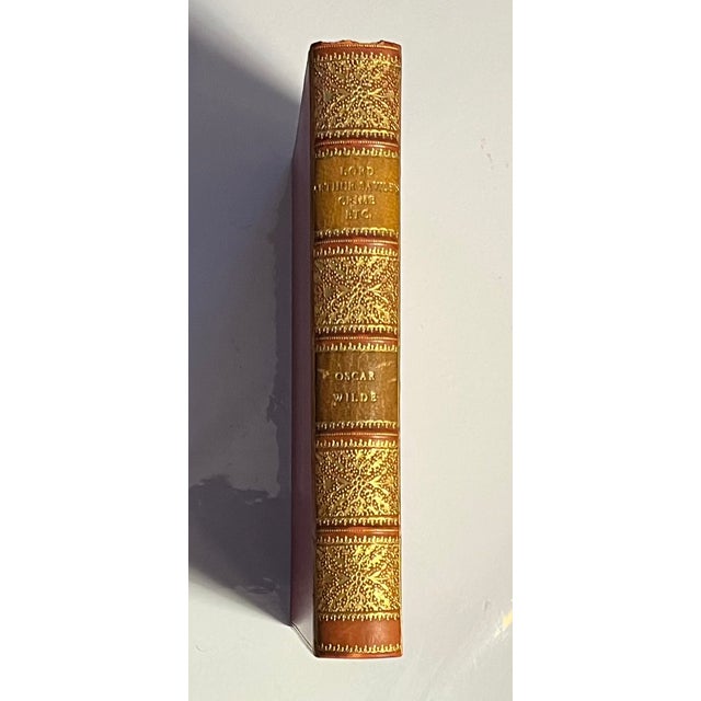 English Fine Red Leather Binding - Lord Arthur Savile's Crime - By Oscar Wilde, London 1908 For Sale - Image 3 of 11