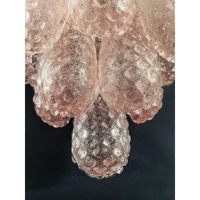 Pink Murano Glass Wall Lamps with Drop-Shaped Prisms, 2000s, Set of 2 For Sale - Image 6 of 7