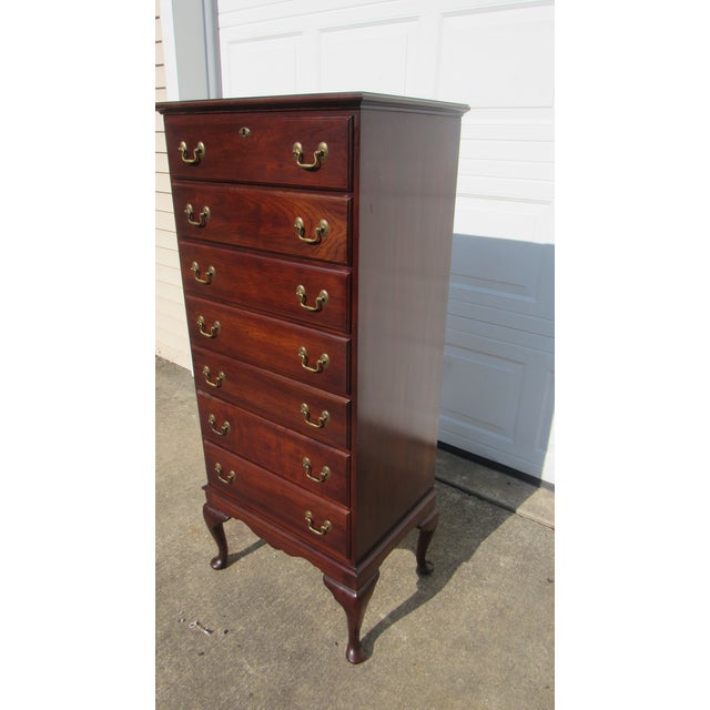 Item: Statton Lingerie Chest Details: Signed Statton Great Designer Look/Quality Piece Great Storage Beautiful Look Cherry...