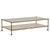 Contemporary Caspian Marble & Brass Tiered Coffee Table For Sale - Image 3 of 5