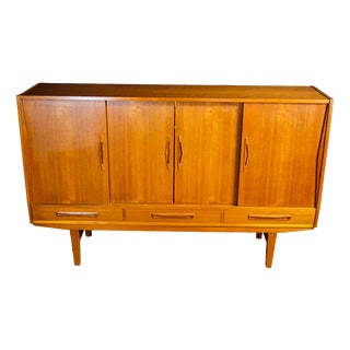 Mid-Century Sideboard with Mirror, 1960s For Sale