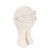 Finished in a soft matte white with a subtly textured surface, its minimalist form and expressive stance make it a...