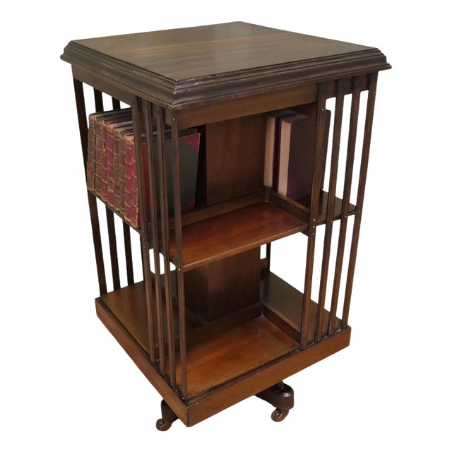 Revolving Library Bookcase, 1930 For Sale