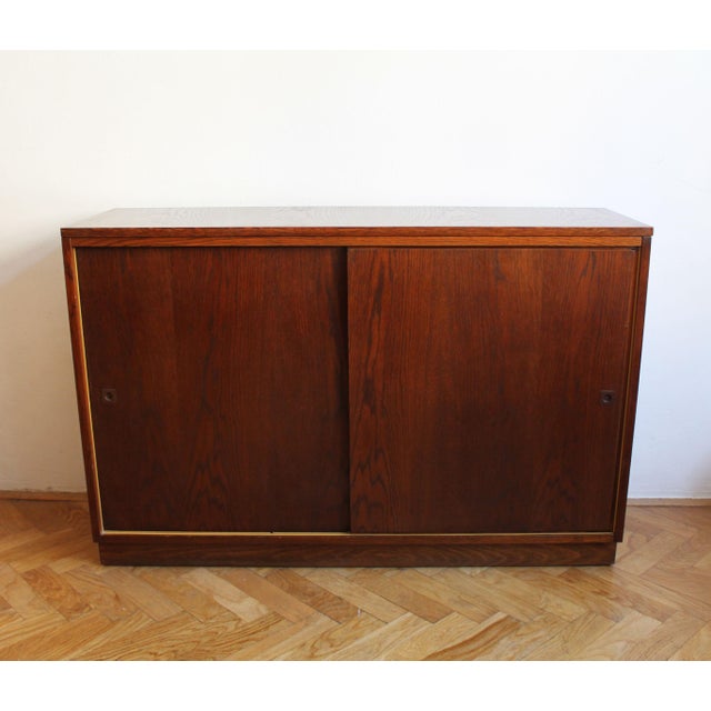 Contemporary Vintage Czechoslovak Oak Sideboard by Up Závody, 1966 For Sale - Image 3 of 15