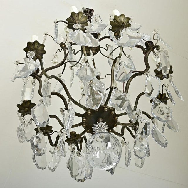 French 19th Century Louis XVI Style Chandelier For Sale - Image 4 of 12