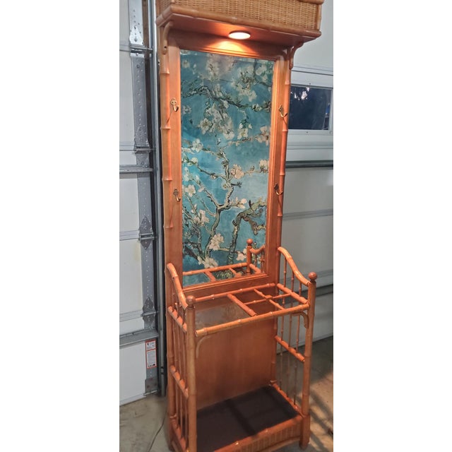 American of Martinsville Faux Bamboo Hall Tree and Umbrella Stand