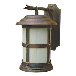 Armada Outdoor Wall Sconce in Aged Copper by Centurion Lighting For Sale