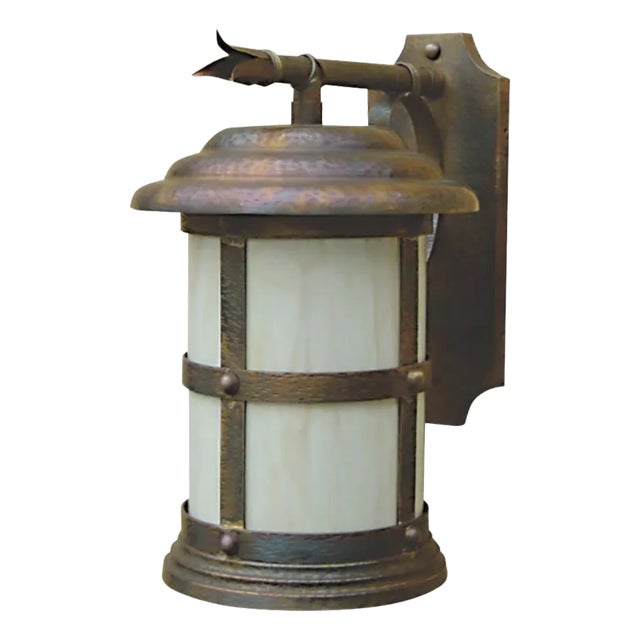Armada Outdoor Wall Sconce in Aged Copper by Centurion Lighting For Sale