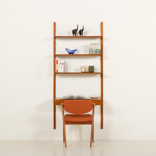 Mid-Century Modern Mid-Century Modern Danish Shelving Unit with Desk, 1960s For Sale - Image 3 of 14