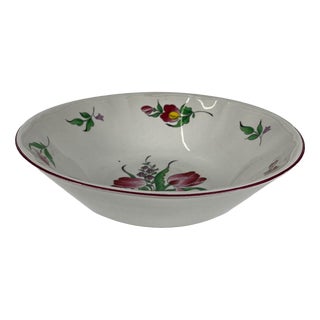 MM Salad Bowl Reverbère Model with Tulip Motif by Kg Lunéville, 1980s For Sale