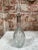Beautiful tall glass bottle vintage made in Italy 1970s