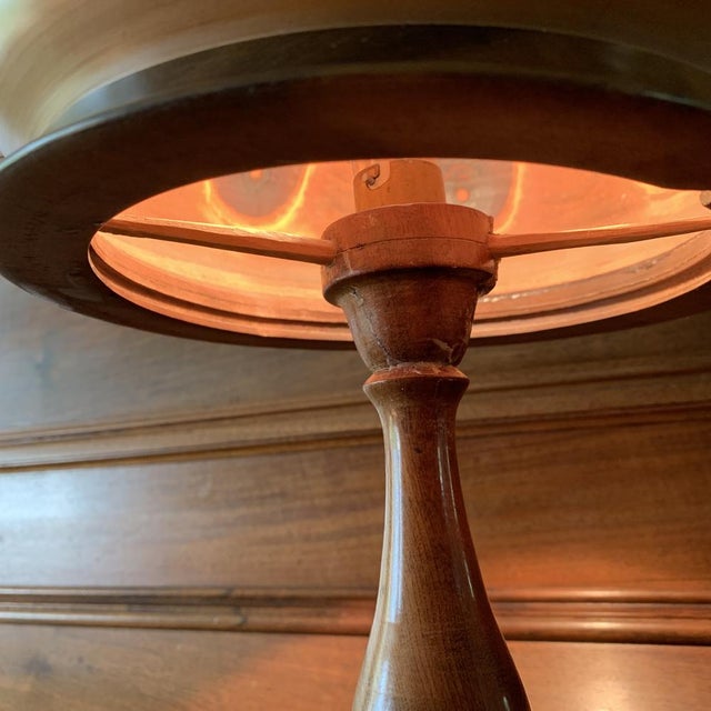 Wooden Mushroom Lamp, 1930s For Sale - Image 11 of 17