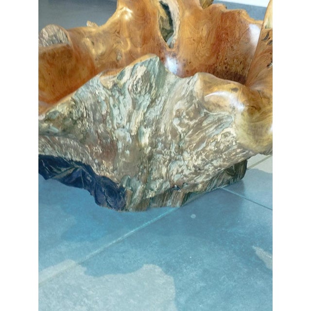 Brutalist Sculptural Wooden Centerpiece, 1970s For Sale - Image 14 of 18