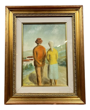 Louis-Léopold Boilly, The Stroll, 1943, Oil on Panel, Framed