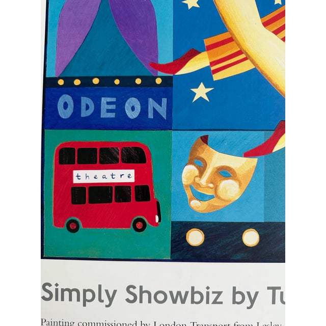 Lesley Saddington,Simply Showbiz by Tube and Bus (1998), Original First Edition Poster , Printed in Uk For Sale - Image 11 of 14