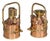 Vintage English Polished Checkpump Petrol Canisters, 1970s, Set of 2 For Sale