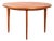Swedish Extendable Round Teak Table, 1960s For Sale