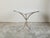 White Italian Midcentury Steel Table with White Marble Top and Tripod Base For Sale - Image 8 of 11