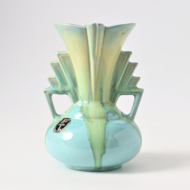 Art Deco Drip Glaze Vase from Faiencerie Thulin, 1920s For Sale - Image 11 of 11