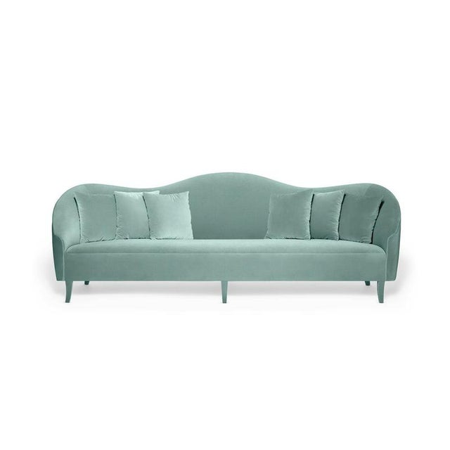 Rosie 280 sofa by munna dimensions: d 98 x w 280 x h 100 cm. Sh: 48 cm. Materials: wood, foam, and upholstery. Finish:...