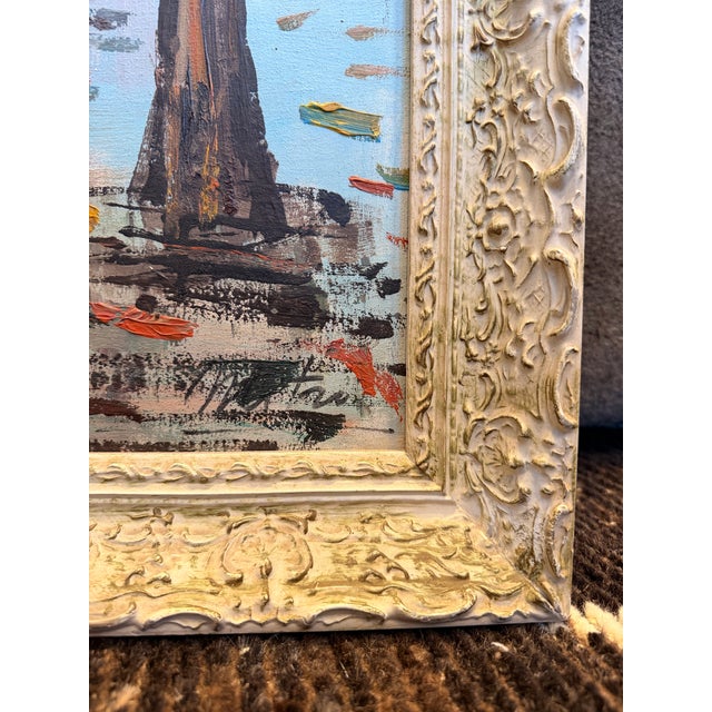 Timeless scene of Paris at the turn of the last century. Original frame