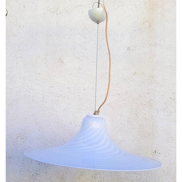 Murano Glass Spiral Pendant Light, 1970s For Sale - Image 13 of 15