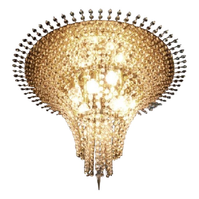 Golden Silja Chandelier by Aggiolight For Sale