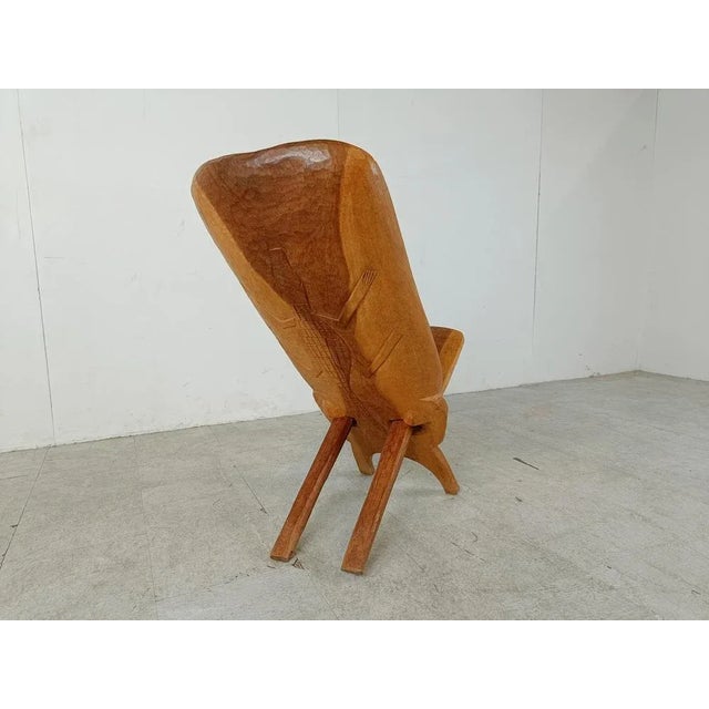 Vintage African Birthing Chair, 1960s For Sale - Image 10 of 11