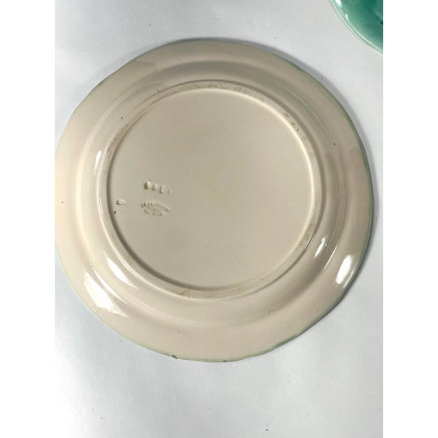 Antique French Asparagus Wall Plates - Gallery Wall - Set of 5 - Including Longchamp & Onnaing For Sale - Image 9 of 12