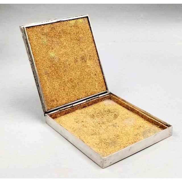 Mid-Century Modern Rare French Line Vautrin Silvered Bronze Holopherne Box For Sale - Image 3 of 15