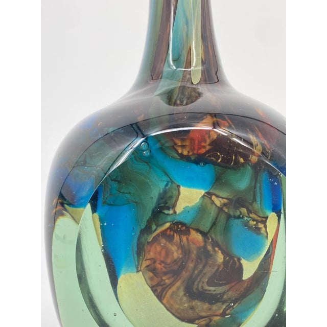 Overlay Decorative Vase by Michael Harris for Mdina, United Kingdom, 1981 For Sale - Image 4 of 15