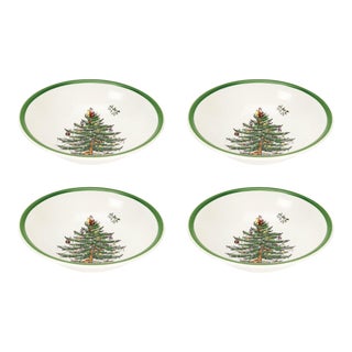 Spode Christmas Tree Ascot Cereal Bowl 8" - Set of 4 For Sale