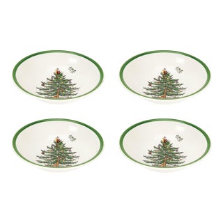 Spode Christmas Tree Ascot Cereal Bowl 8" - Set of 4 For Sale