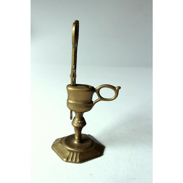 Mid-Century Modern Brass Candle Snuffer With a Stand Vintage the 60s For Sale - Image 3 of 9