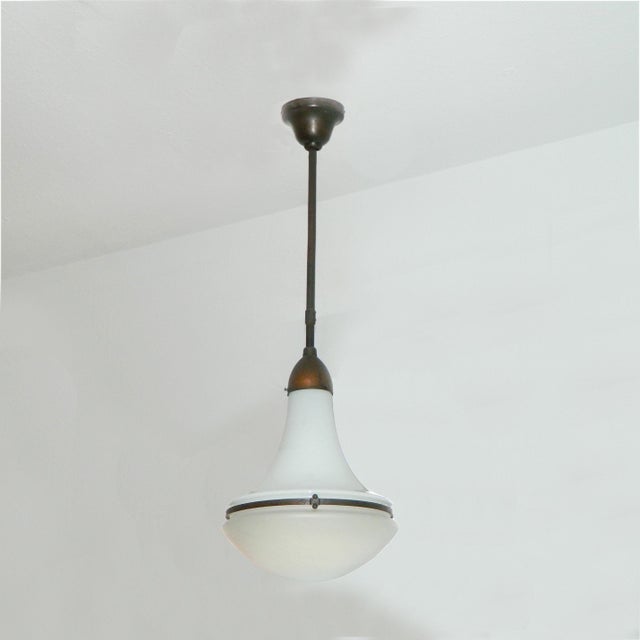 Luzette 1516 Pendant Lamp by Peter Behrens for Siemens Schuckert Werke, Germany, 1930 For Sale - Image 6 of 9