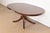 Baker Furniture Style Georgian Carved Mahogany Pedestal Extension Dining Table, Newly Refinished For Sale - Image 9 of 13